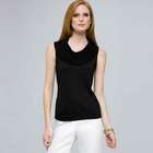 Sleeveless Cowl Neck Knit., , small